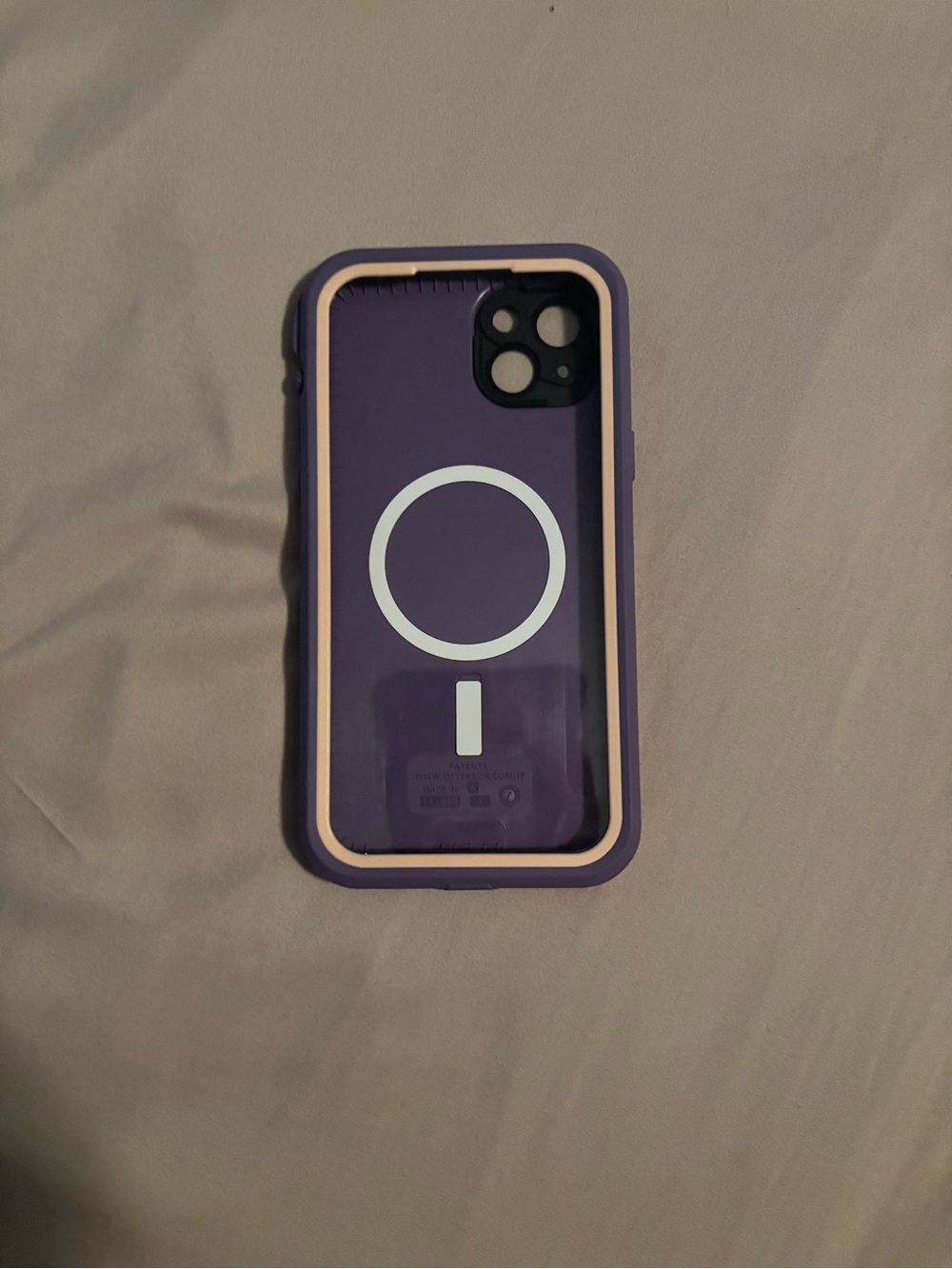 Purple & Pink iPhone 15 plus Waterproof Life-proof Case